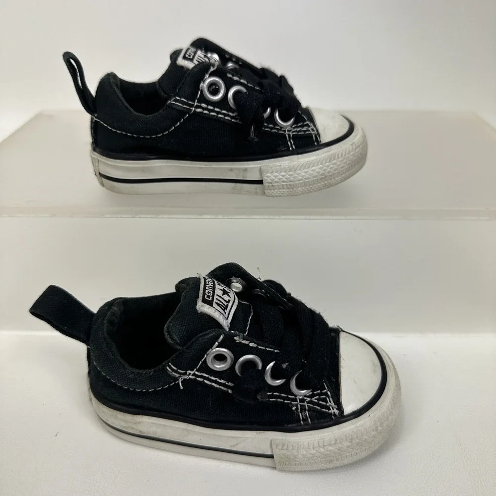 Converse Chuck Taylor All Star Street Ox Toddler Shoes Size 3 Black 726090F